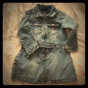 Jeans us polo dress, kids 2t